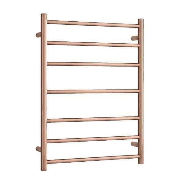 Thermorail Round Ladder Heated Towel Rail Rose Gold