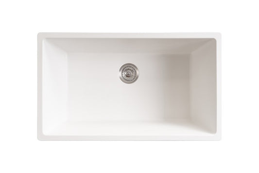 Bellevue Large Rectangular Sink Matte White