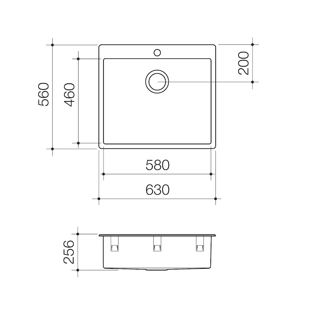 Compass 70L Laundry Tub