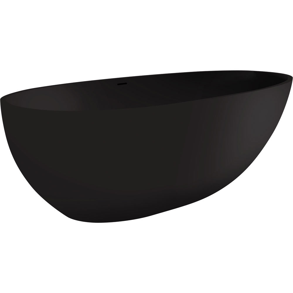 Black Cast Stone Bath