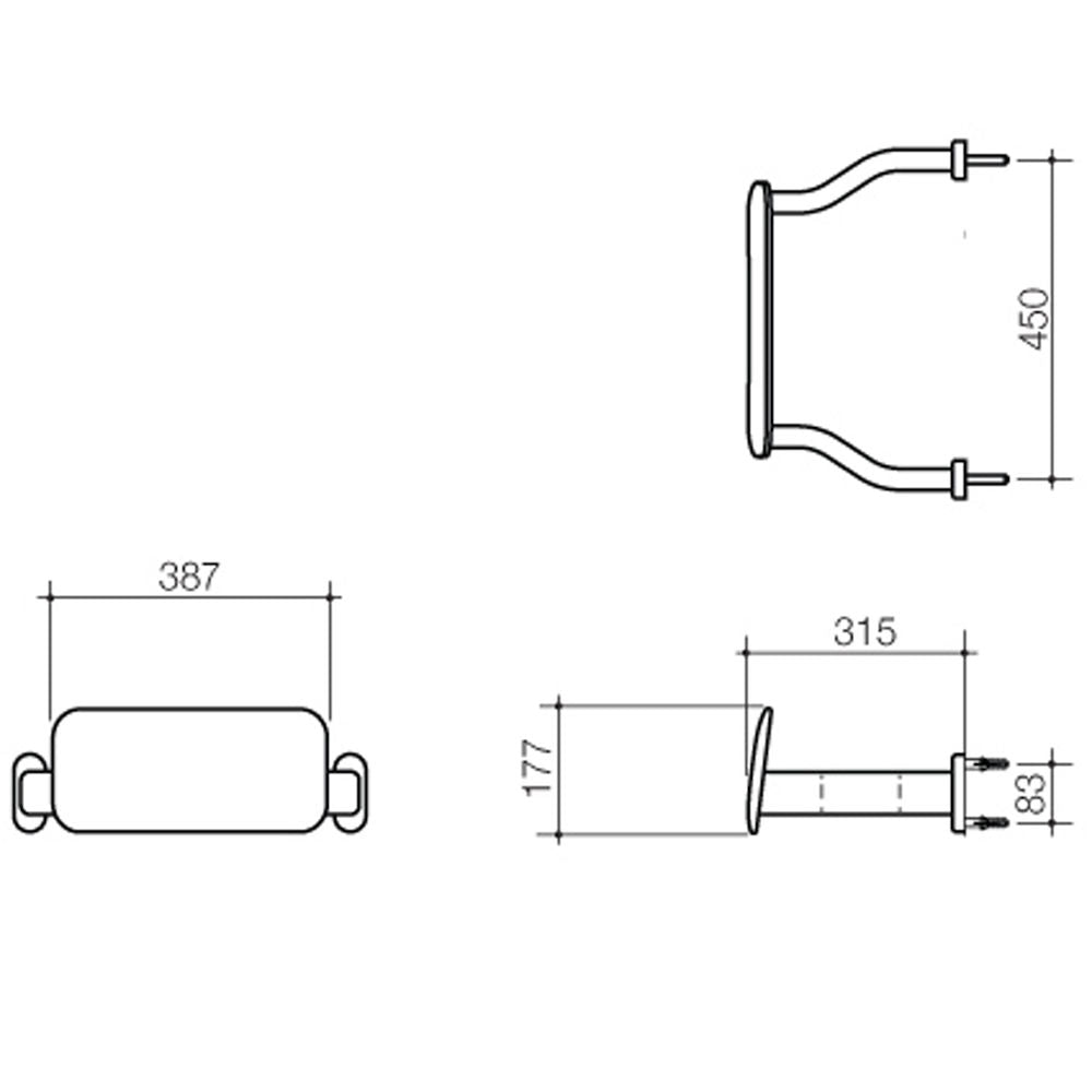 Caroma Toilet Back Rest