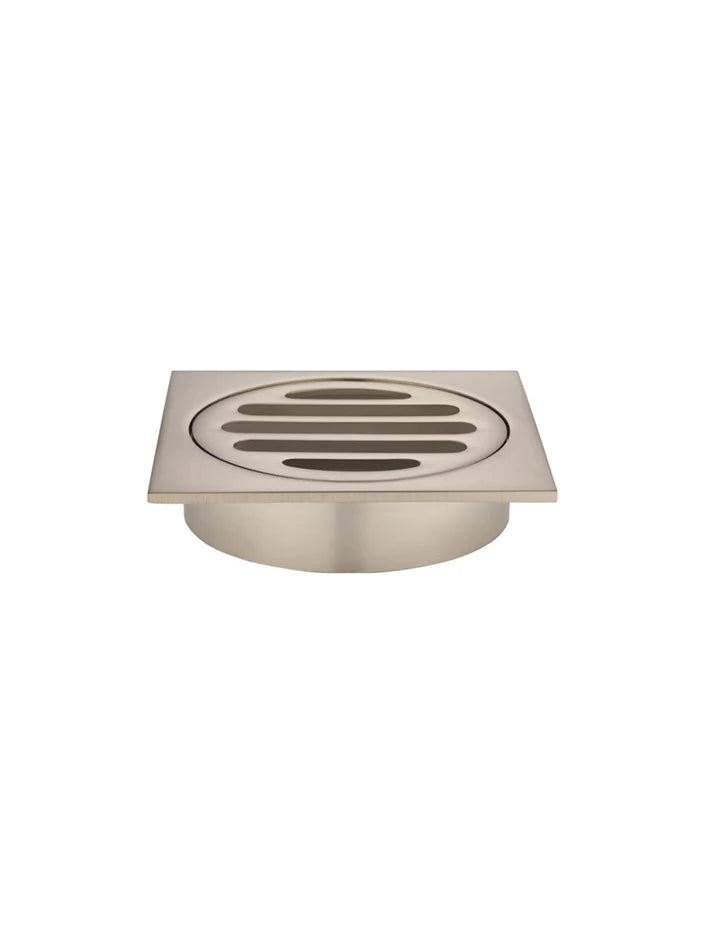 Square Floor Grate Shower Drain Champagne Rose Gold