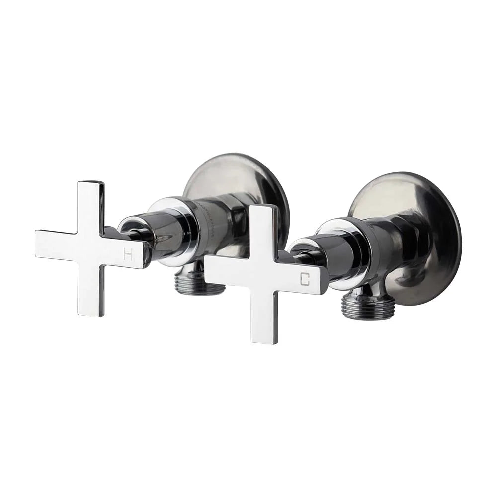 Cocoa Cross Handle Washing Machine Taps