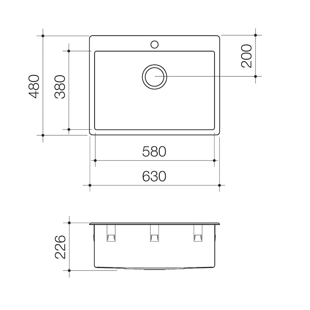 Compass 45L Laundry Tub