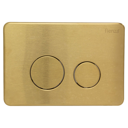 R&T Curved Edge Round Button Flush Plate