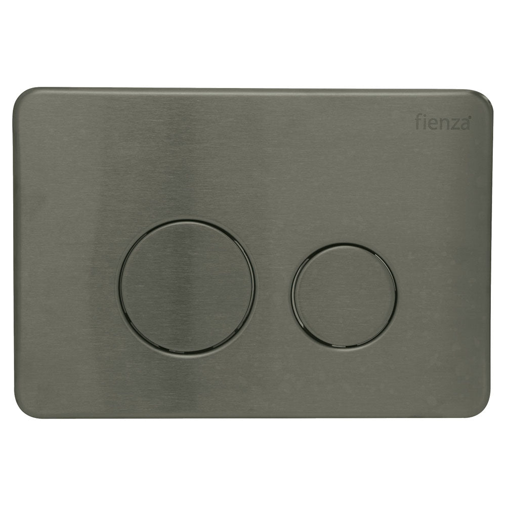 R&T Curved Edge Round Button Flush Plate