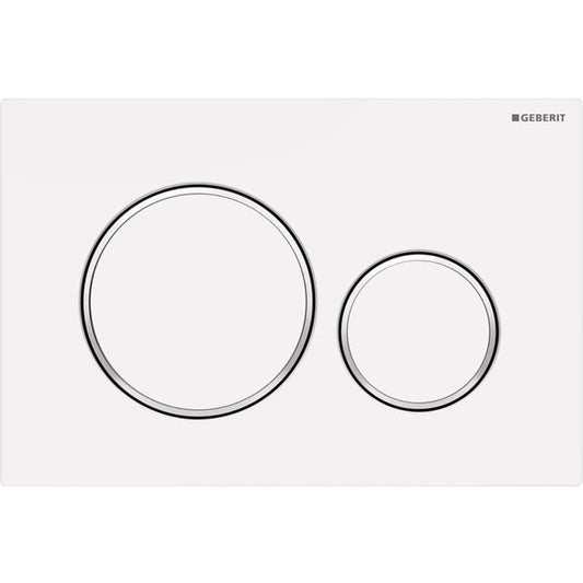 Round Matte White Flush Plate