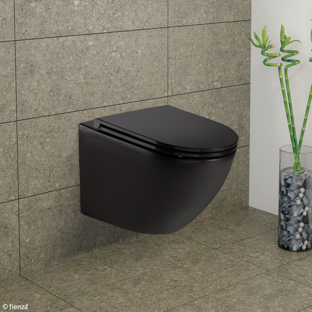 Koko Wall Hung Toilet Suite Matte Black