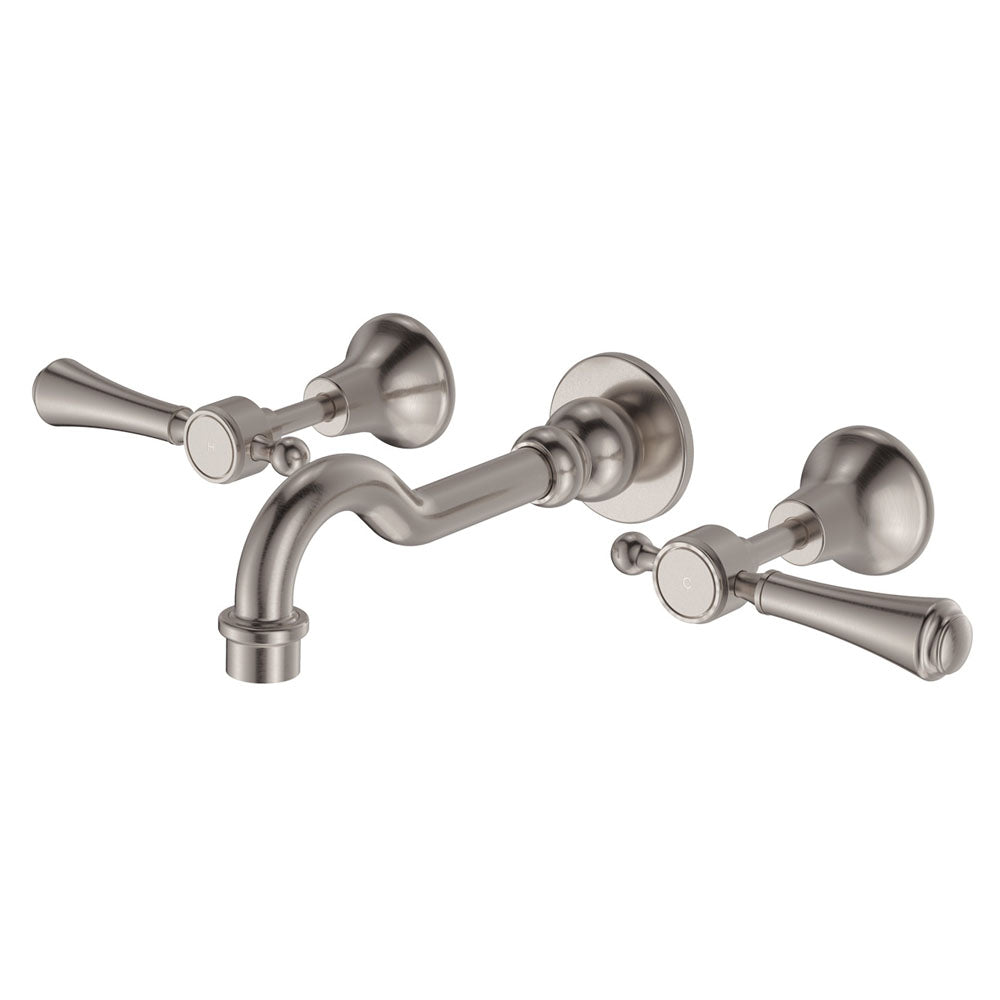 Lillian Lever Basin/Bath Wall Set