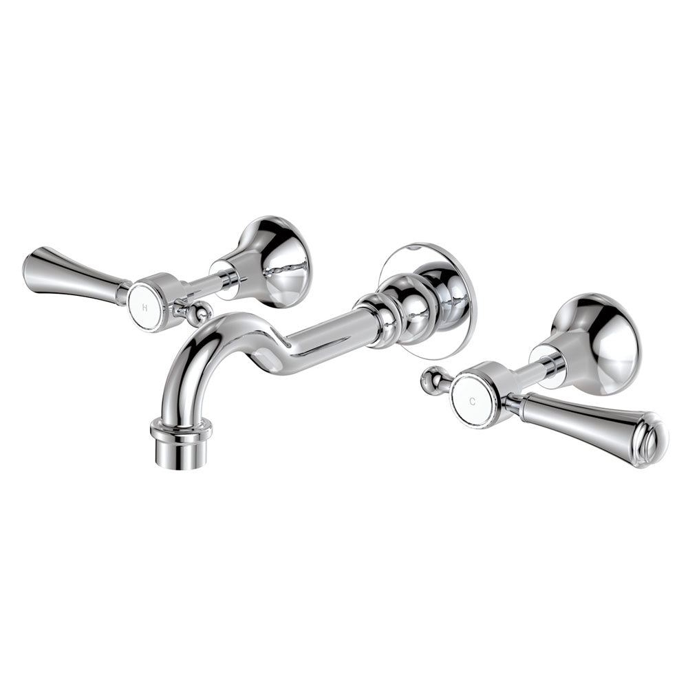 Lillian Lever Basin/Bath Wall Set