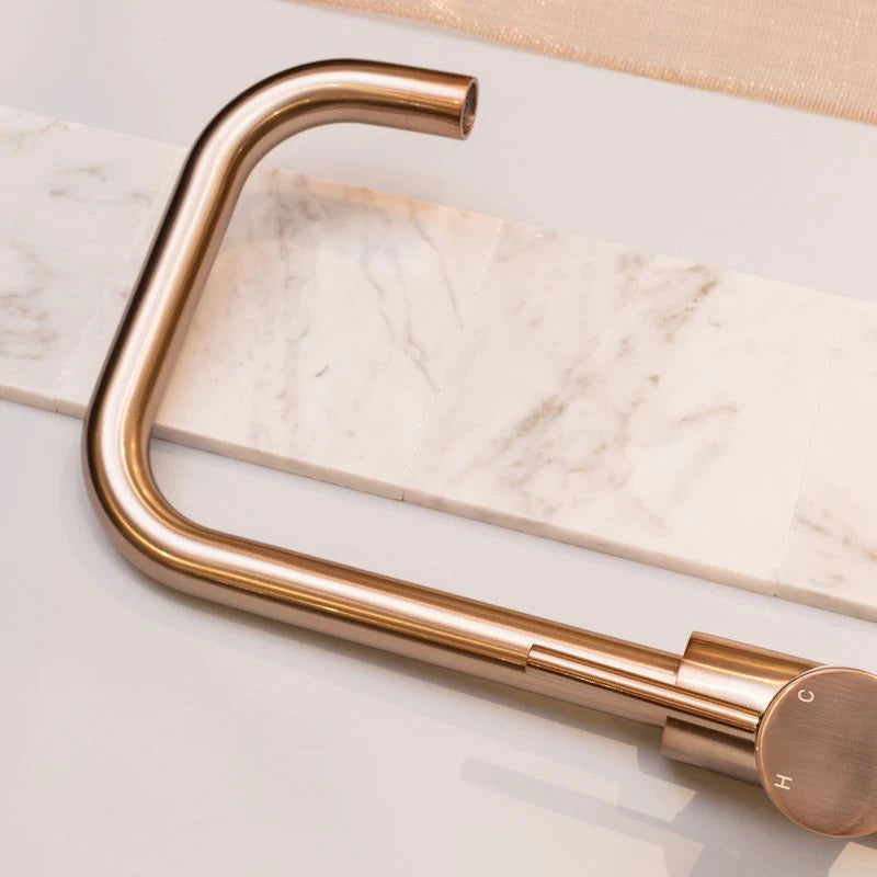 Meir Sink Mixer Champagne Rose Gold