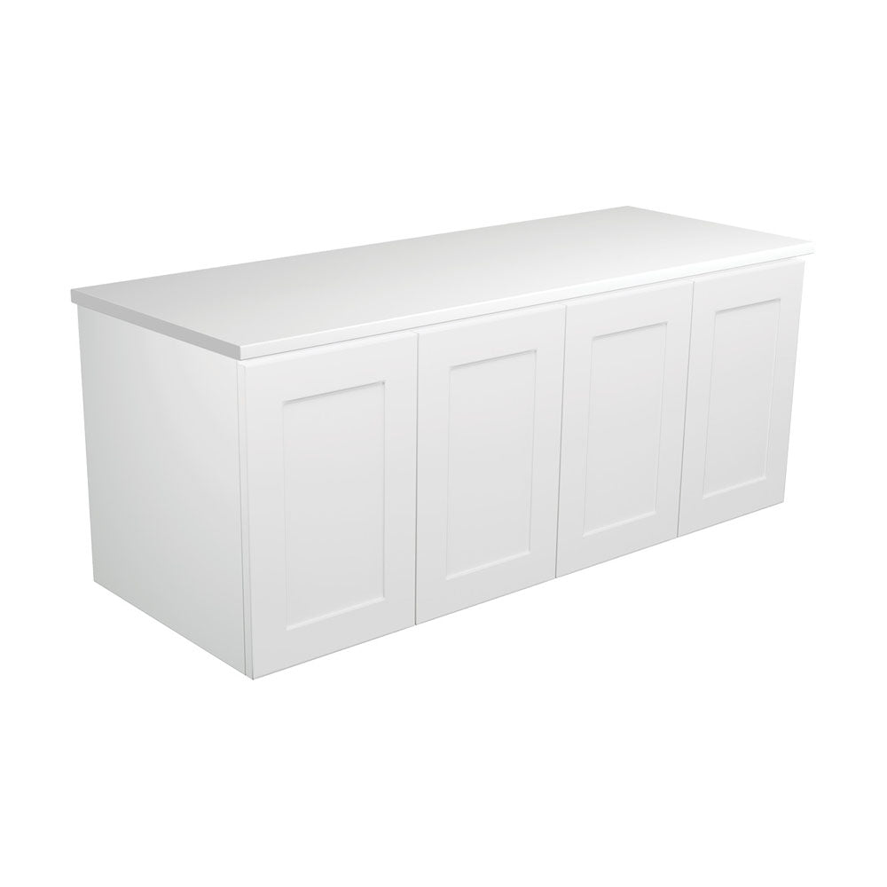 Mila Satin White Wall Hung Vanity