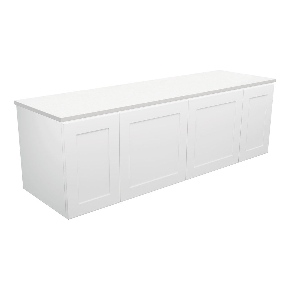 Mila Satin White Wall Hung Vanity