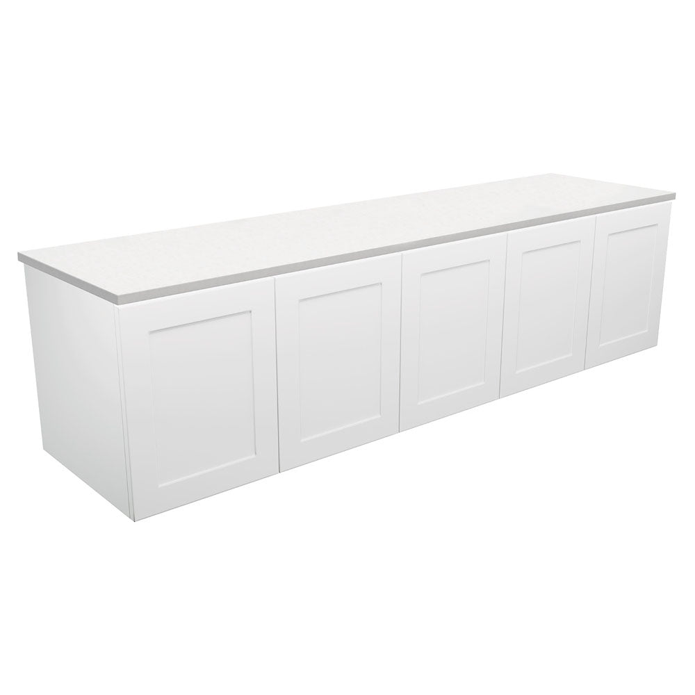 Mila Satin White Wall Hung Vanity